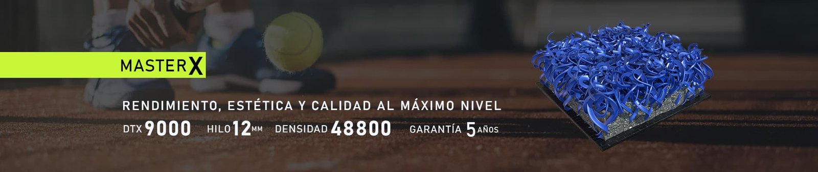 Master X cesped artificial para pistas de padel